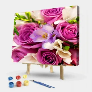 Rose Flower-Paint By Numbers 50*40cm