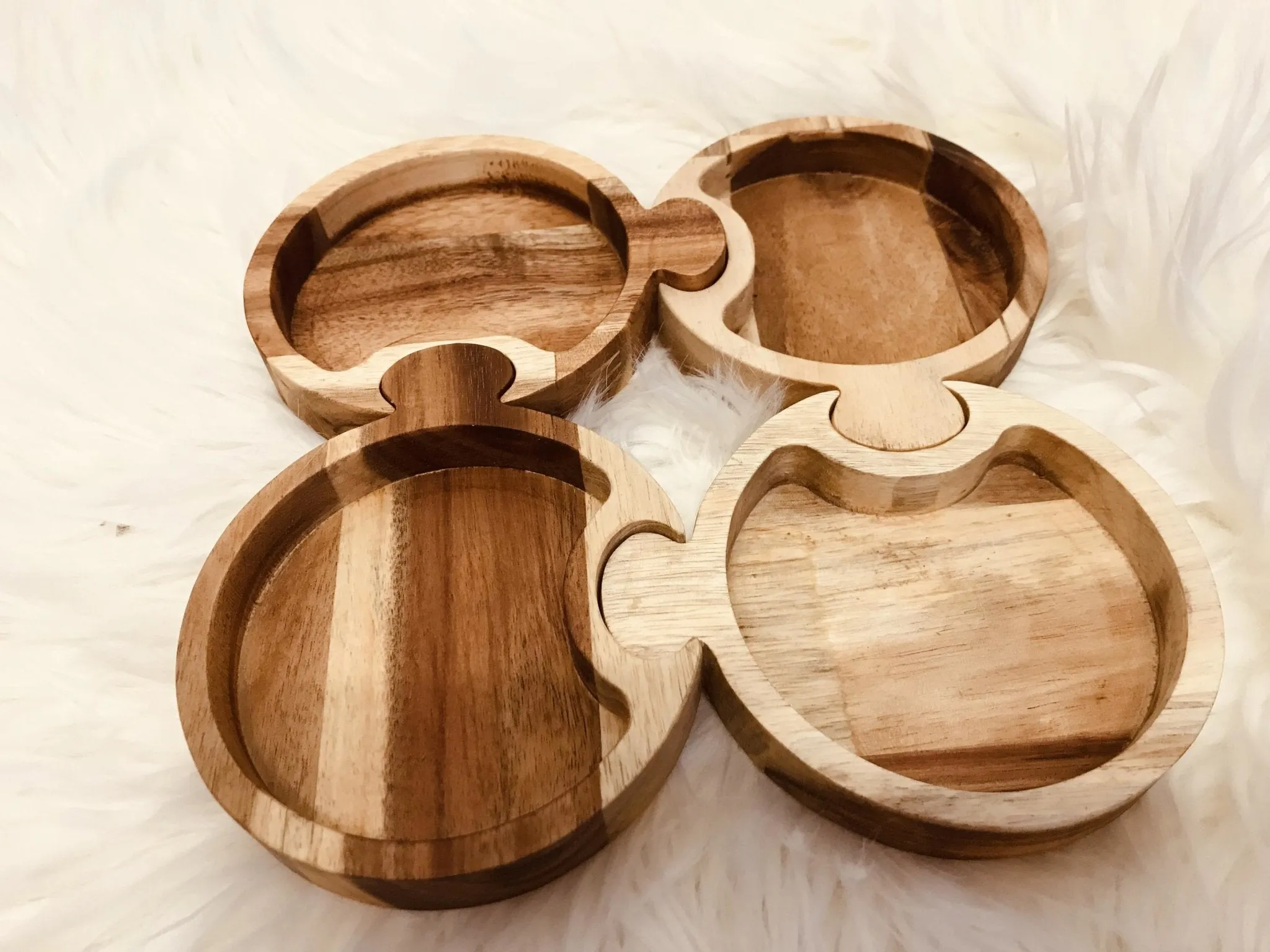 Round Puzzle Trays