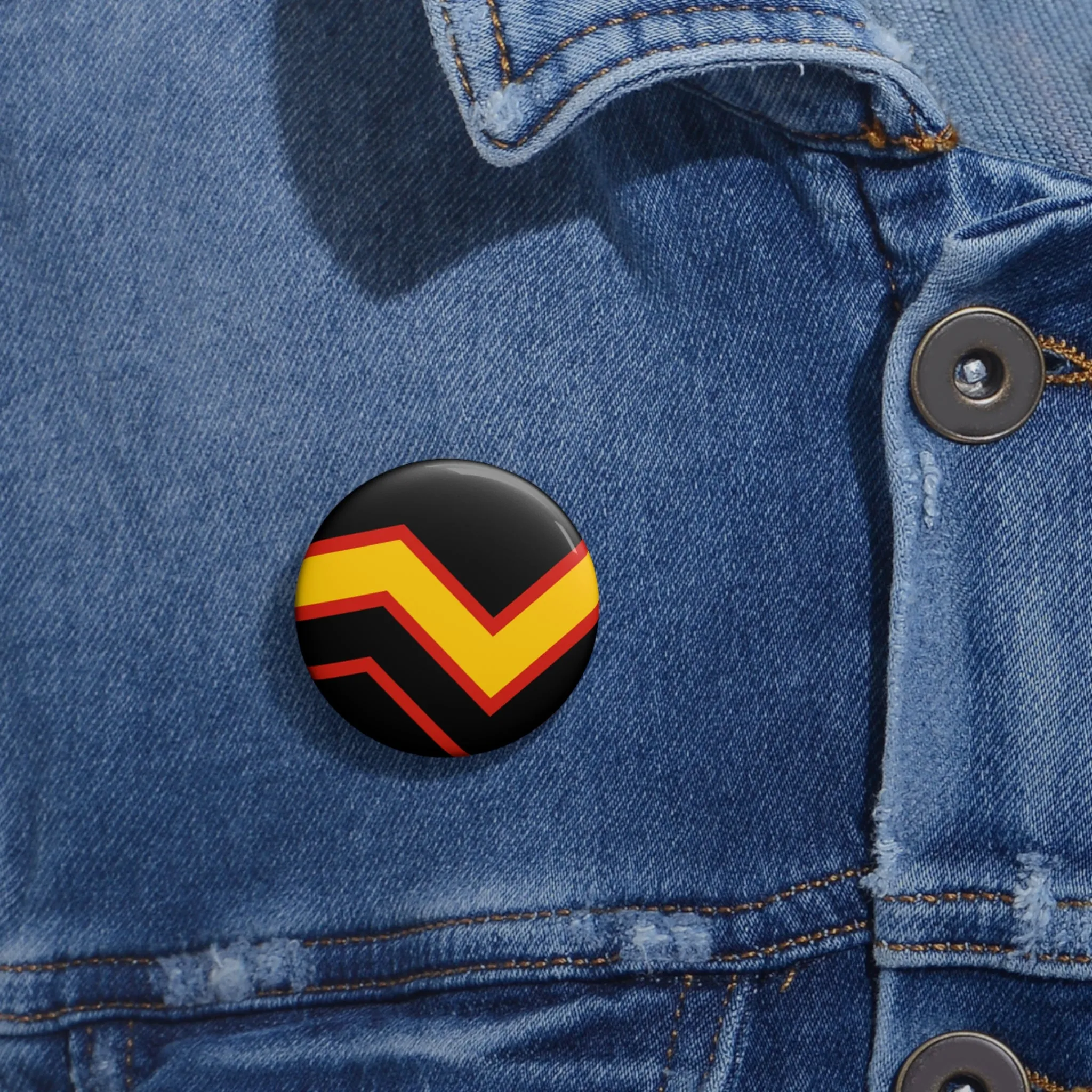 Rubber Pride Flag Custom Pin Buttons
