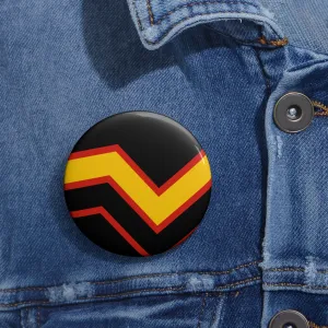 Rubber Pride Flag Custom Pin Buttons