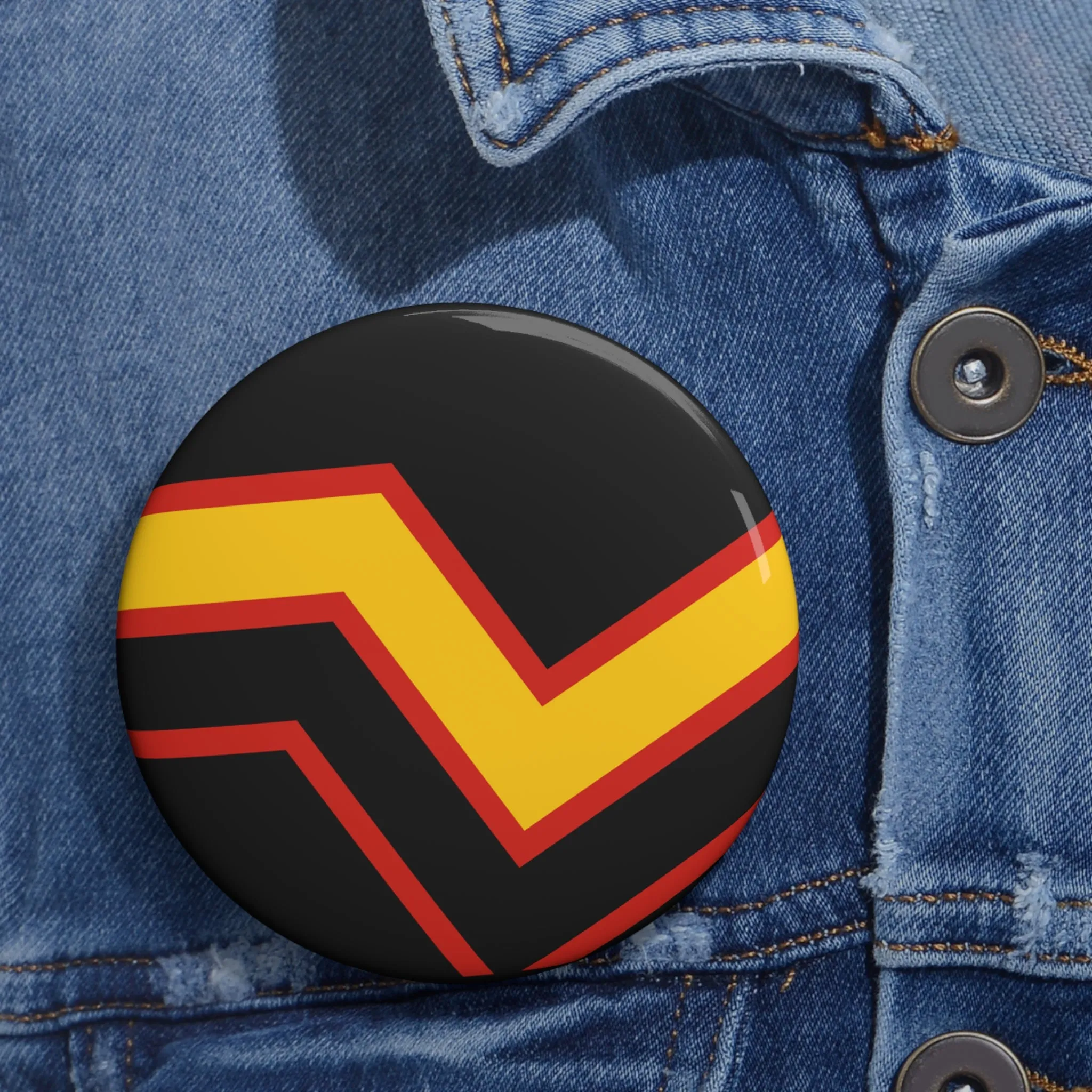 Rubber Pride Flag Custom Pin Buttons