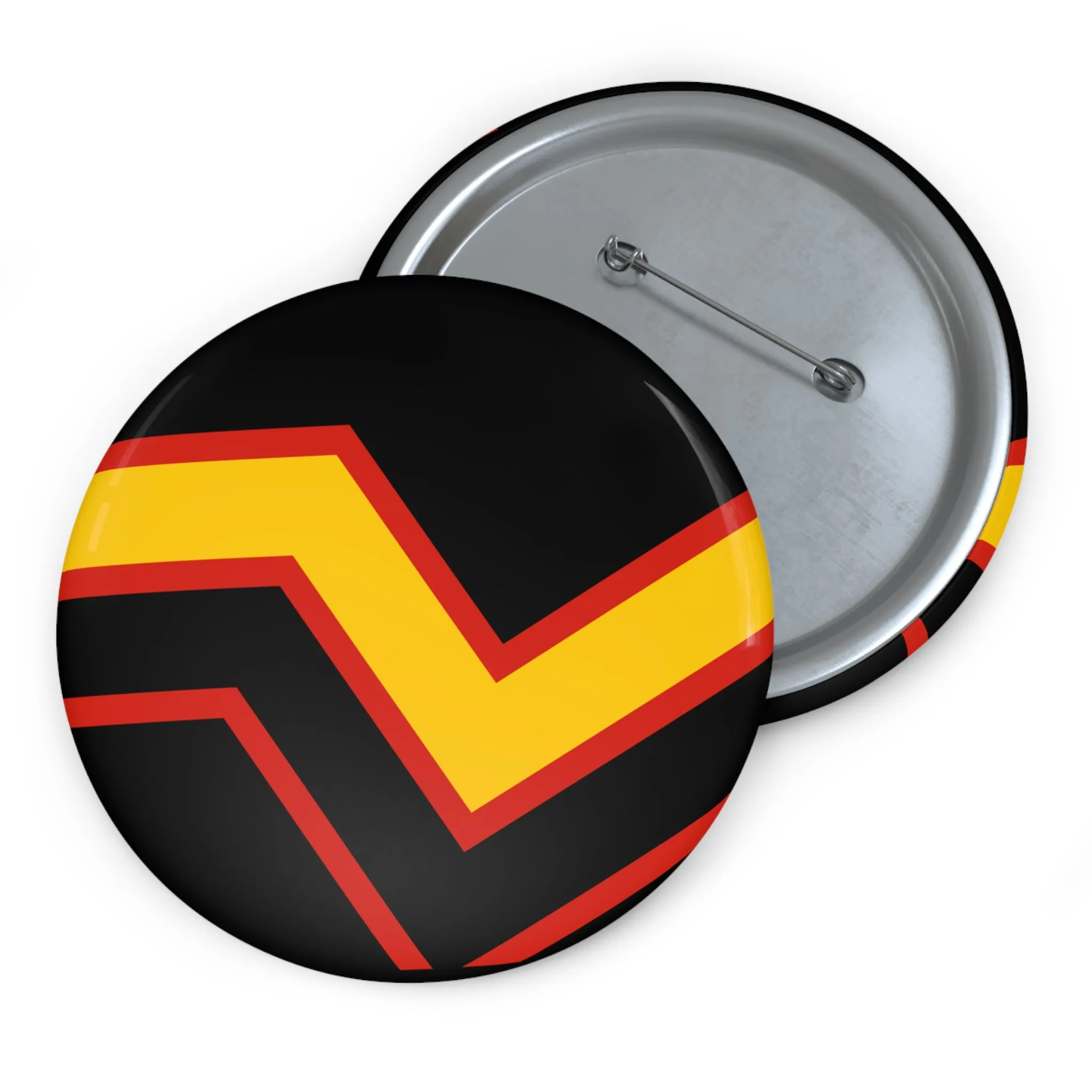 Rubber Pride Flag Custom Pin Buttons