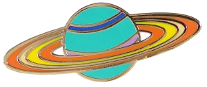 Saturn Enamel Pin