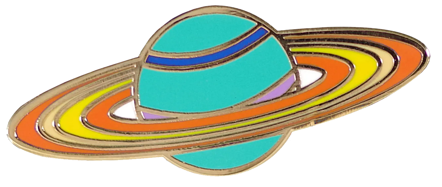 Saturn Enamel Pin