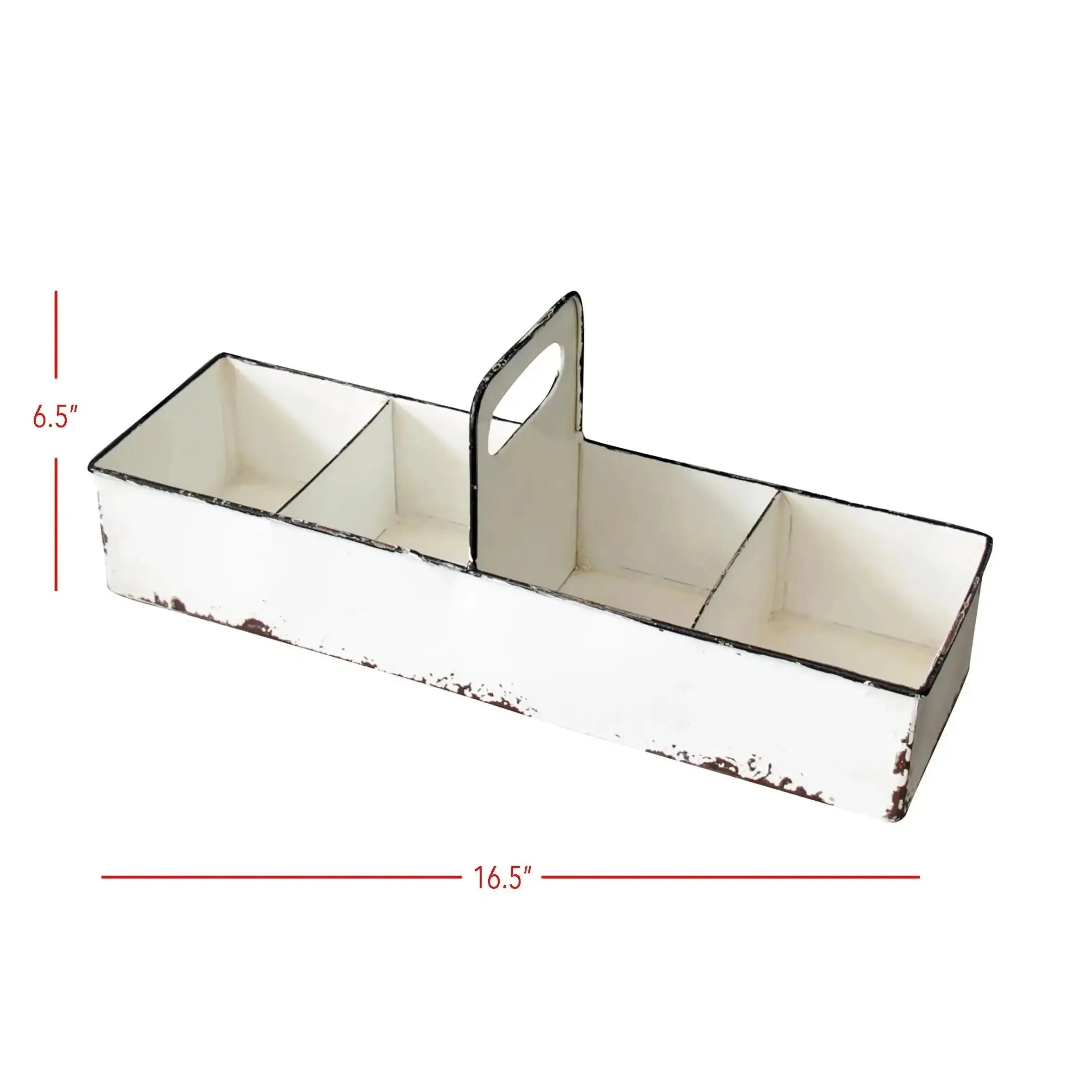 Selma Slotted Enamel Tray