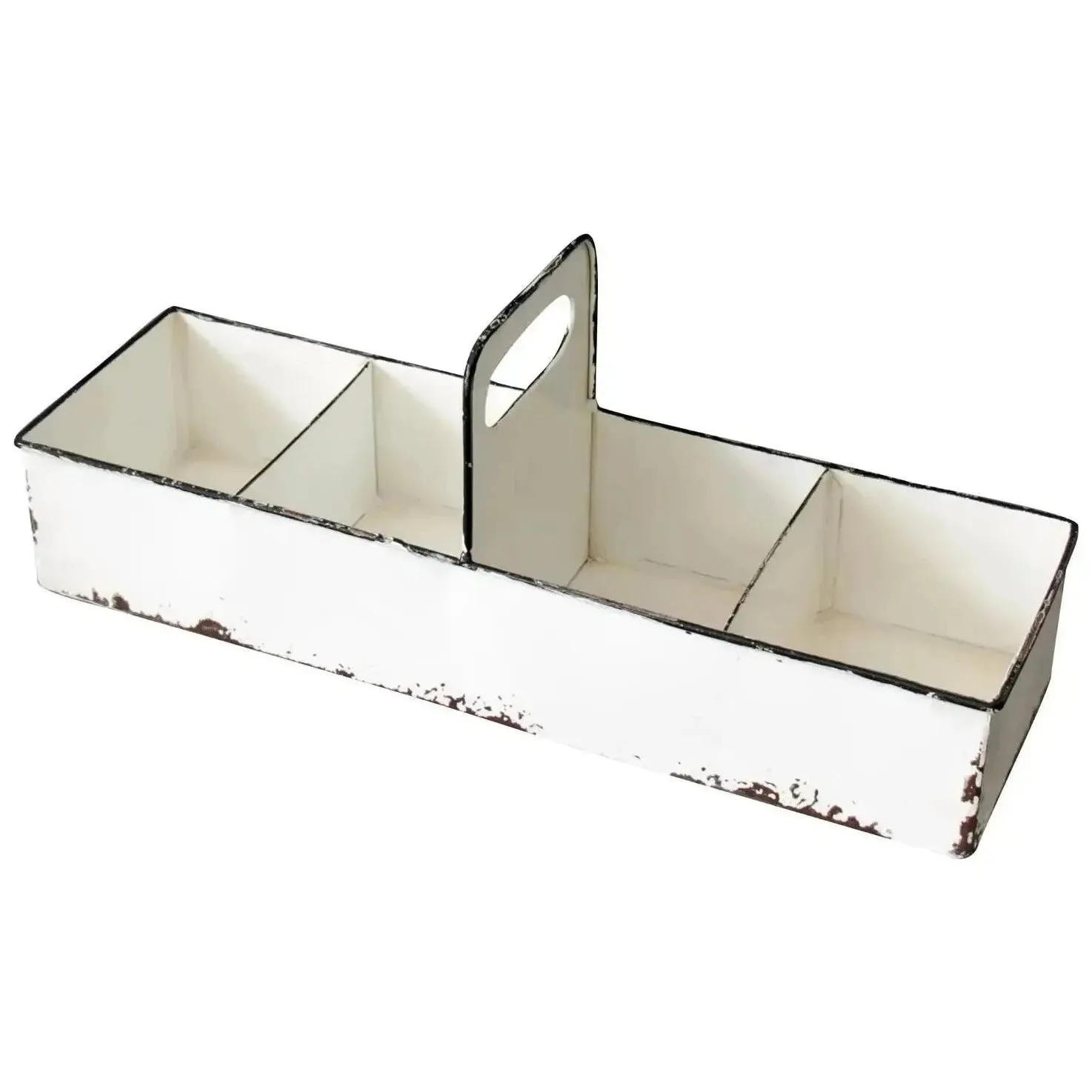 Selma Slotted Enamel Tray