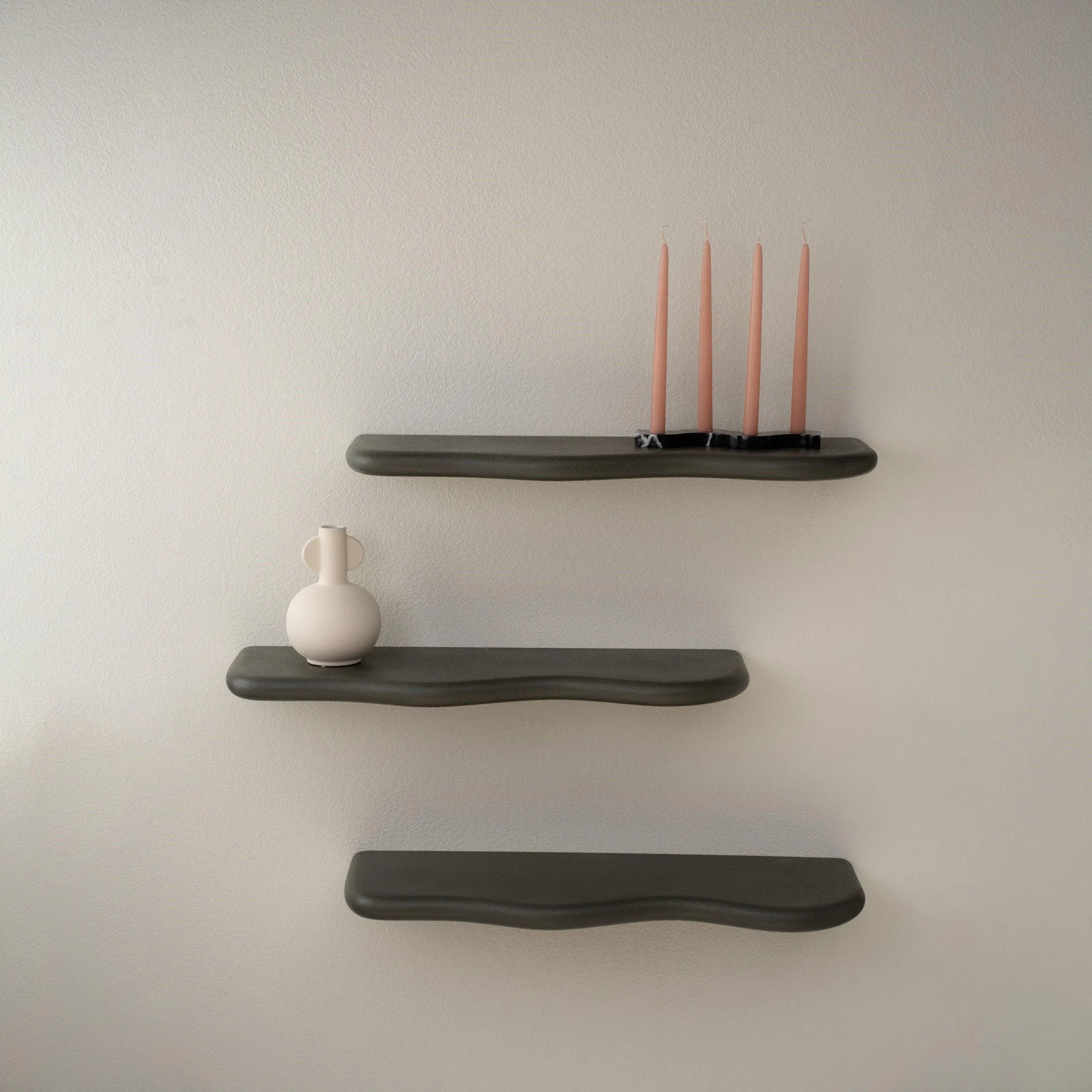 Set of Curvy Shelves - Black