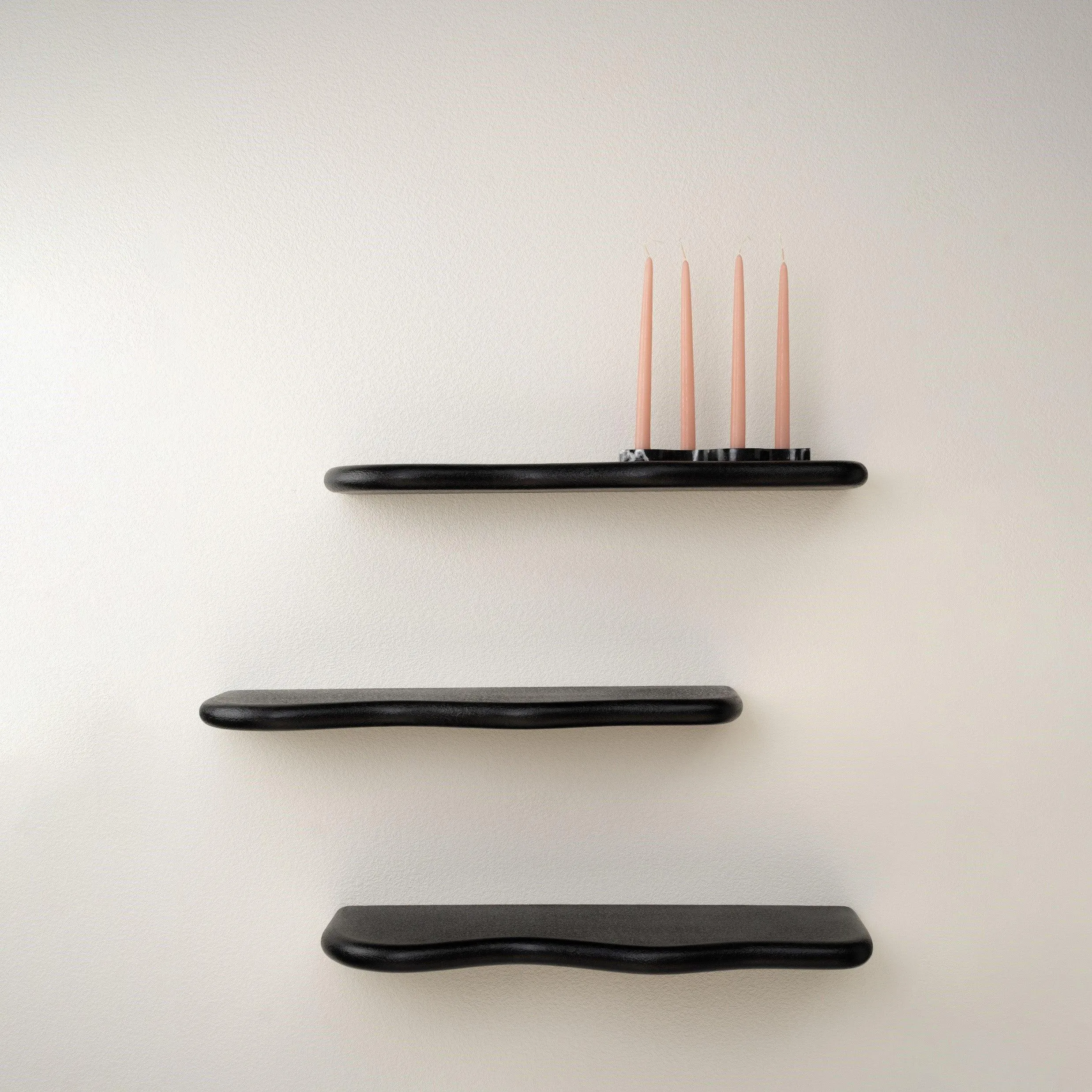 Set of Curvy Shelves - Black