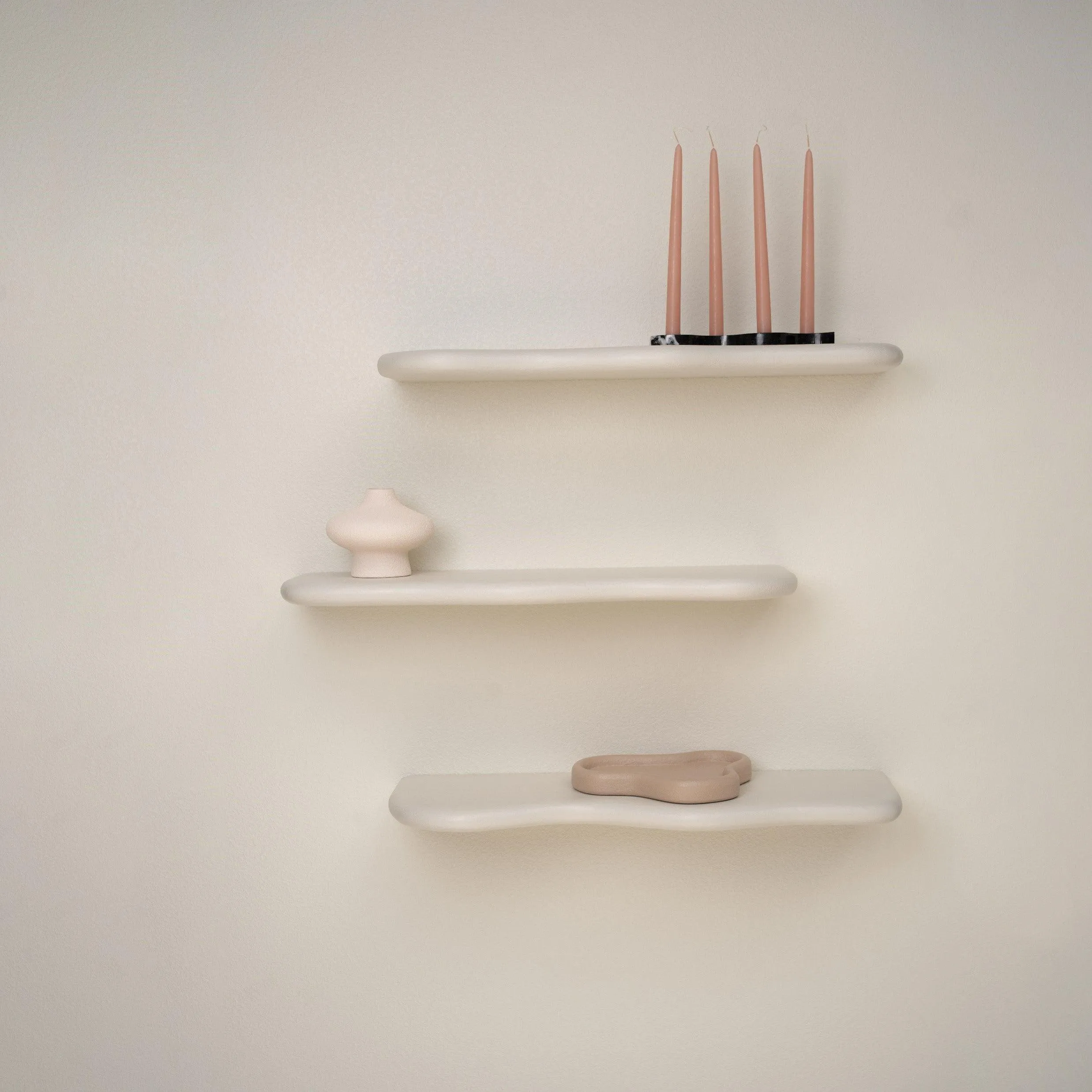 Set of Curvy Shelves - Black