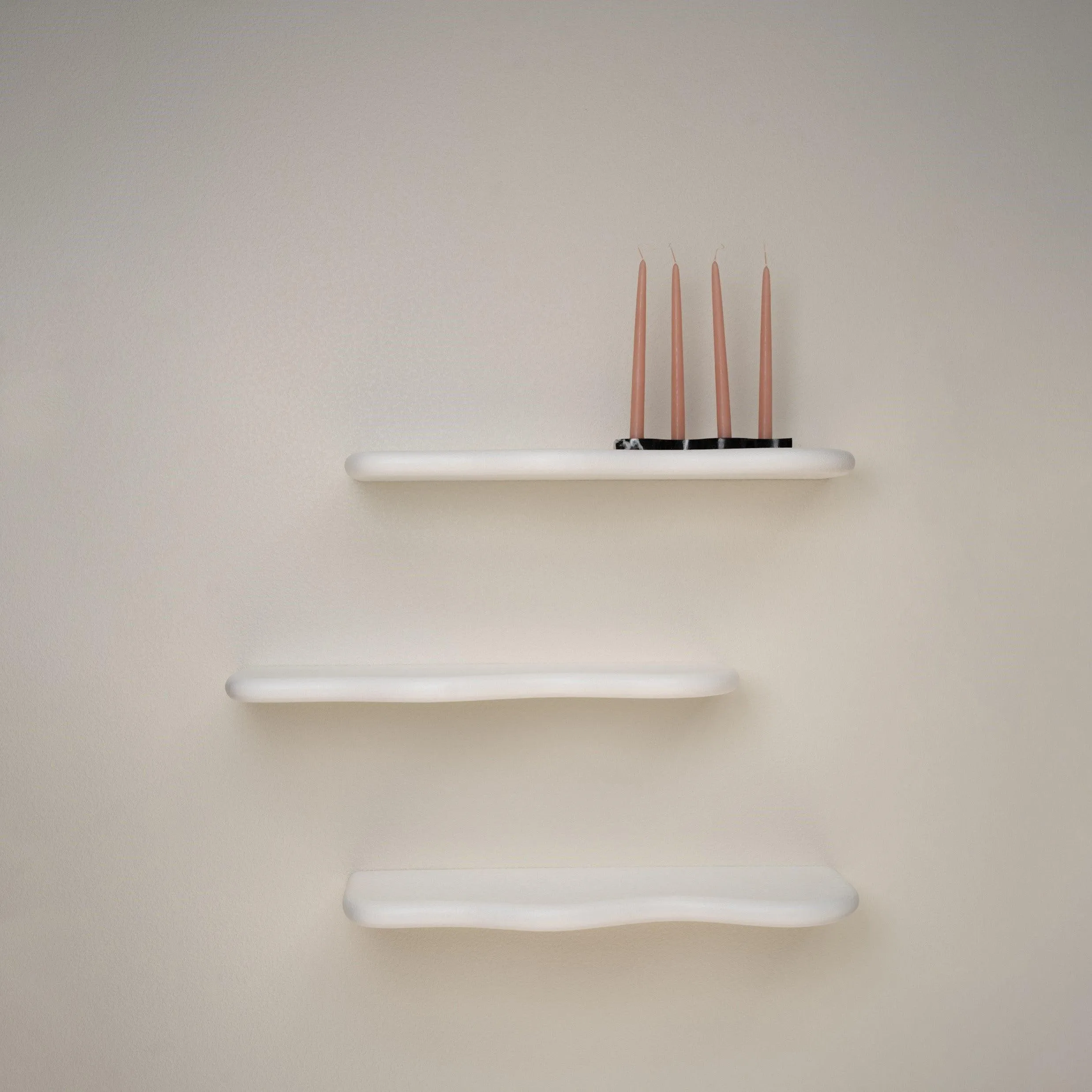 Set of Curvy Shelves - Dusty Pink