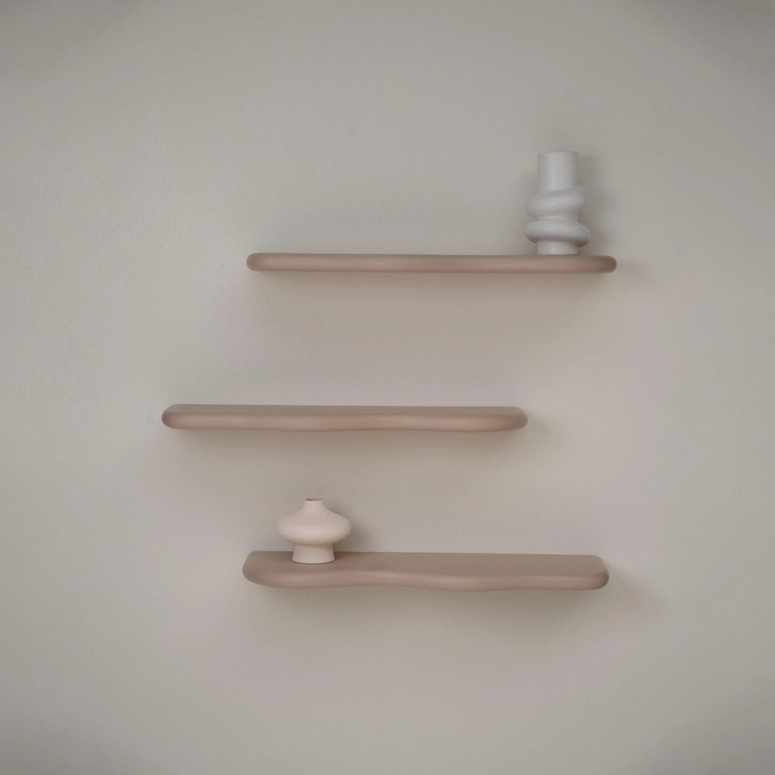 Set of Curvy Shelves - Dusty Pink