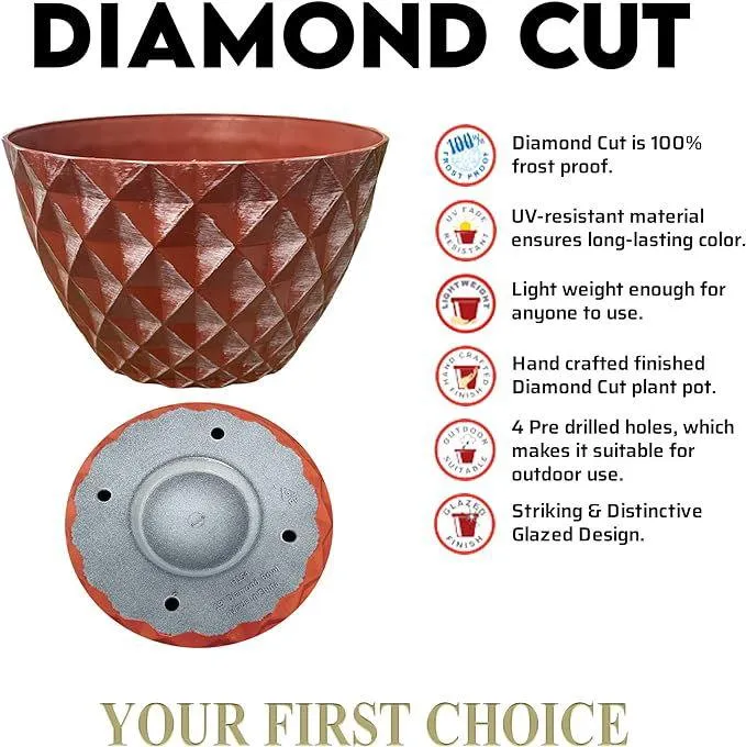 SG Traders™  Diamond Cut Planters