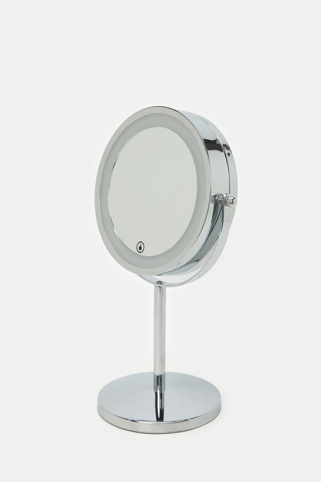 Silver Double Side Mirror With LED Light