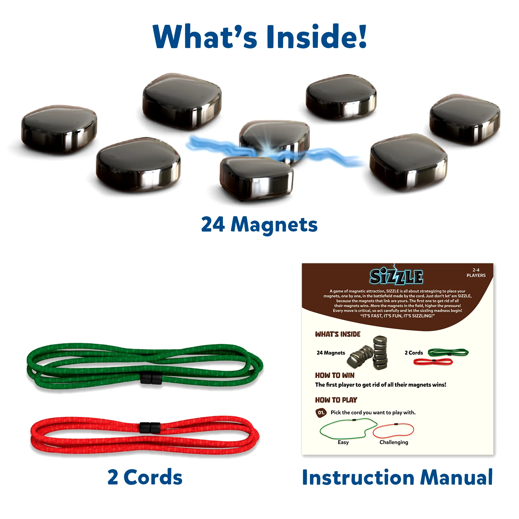 Skillmatics Sizzle - Classic Magnetic Attraction Game, Strategy & Travel Activity, Fun for Family Game Nights, Gifts for Boys, Girls, Teens & Adults, Ages 15 & Up, 2-4 Players