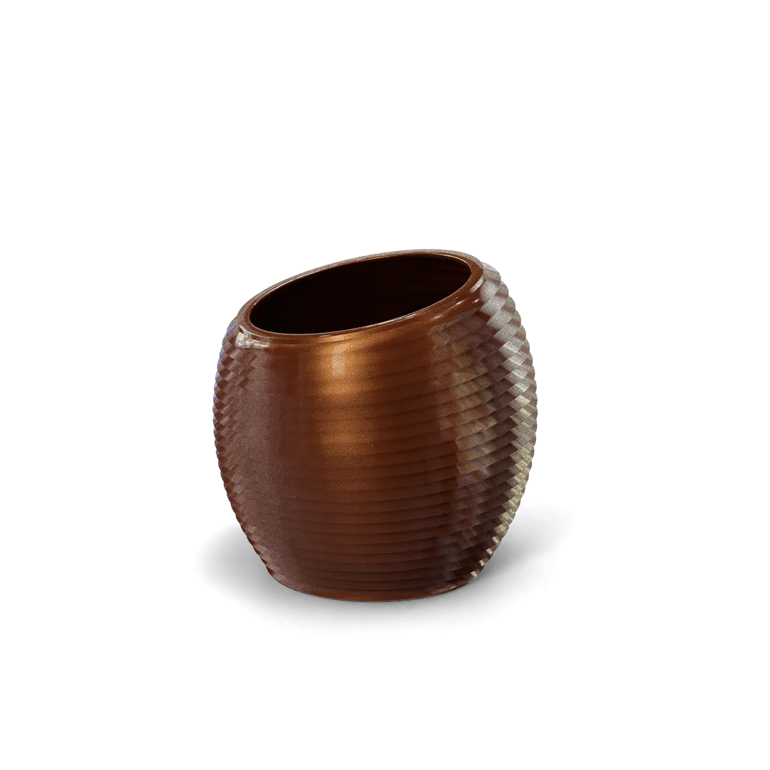 Spiral Modern Globe Planter