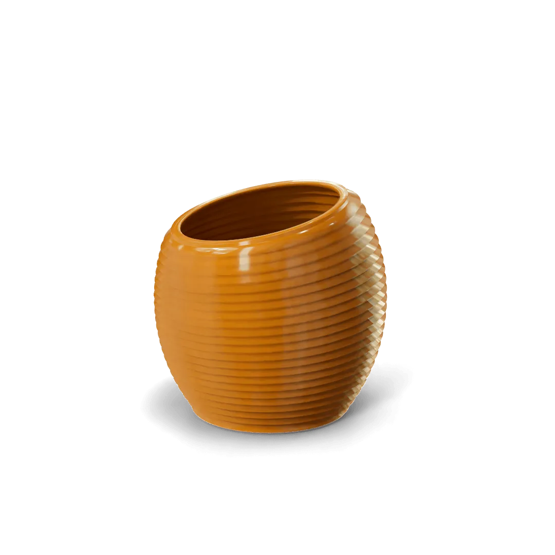 Spiral Modern Globe Planter