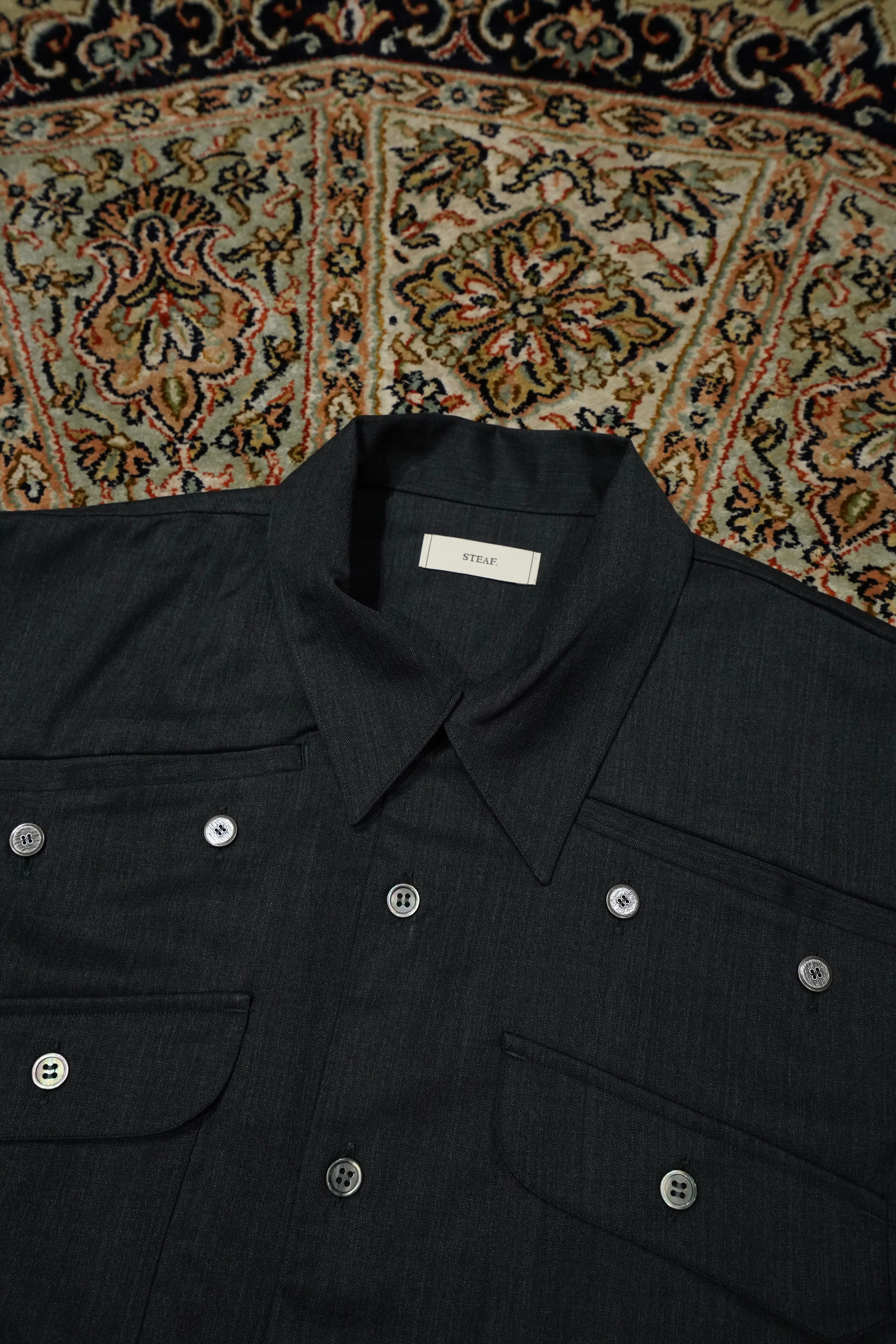 STEAF LAYER SHIRT (CONCRETE BLACK)