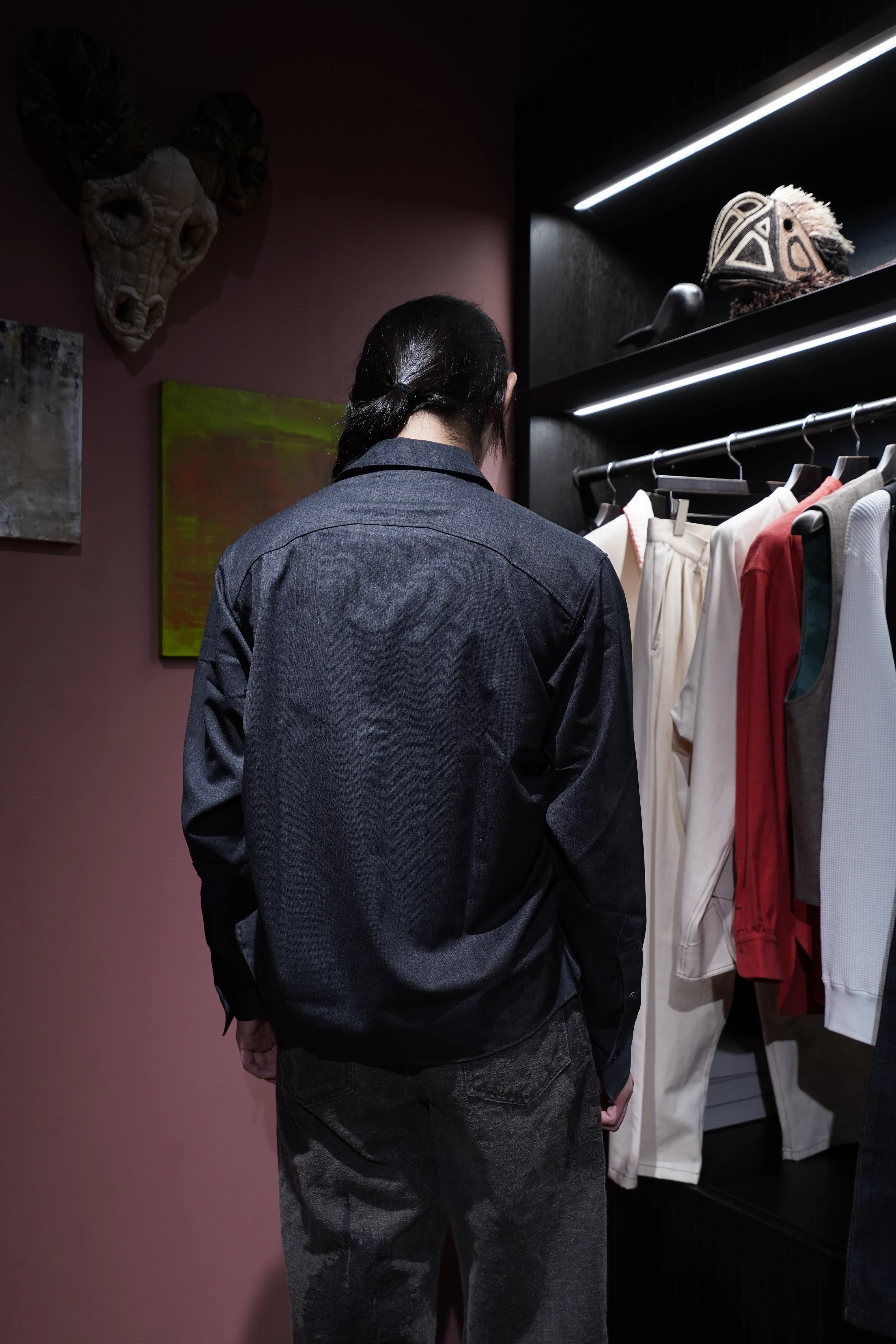 STEAF LAYER SHIRT (CONCRETE BLACK)