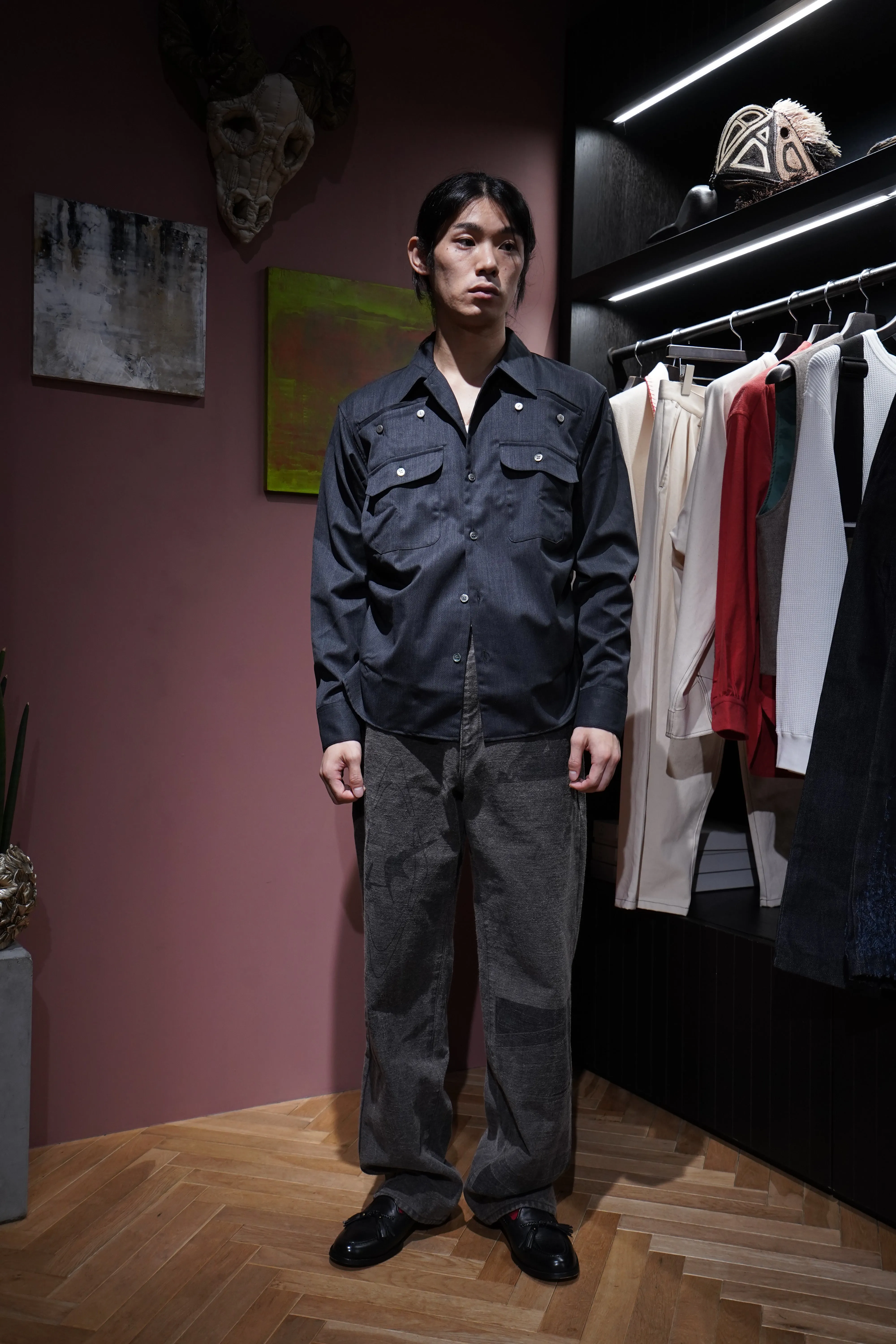 STEAF LAYER SHIRT (CONCRETE BLACK)