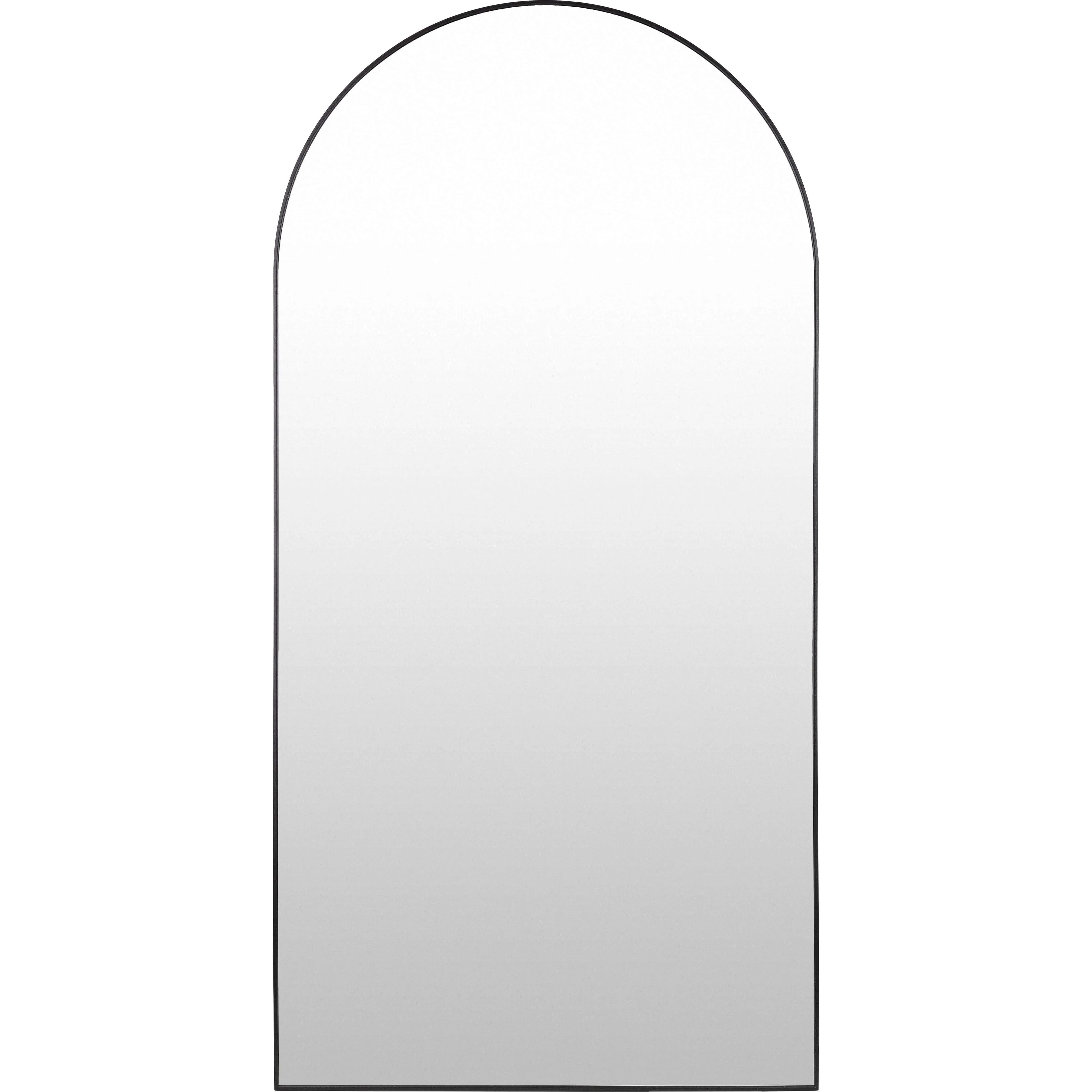 SURYA - Aranya Matte Black Aluminum Frame Floor Mirror