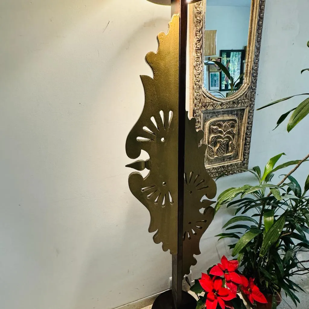 Tall, Wooden, Floor Lamp : Noor 35 (Shade Included )