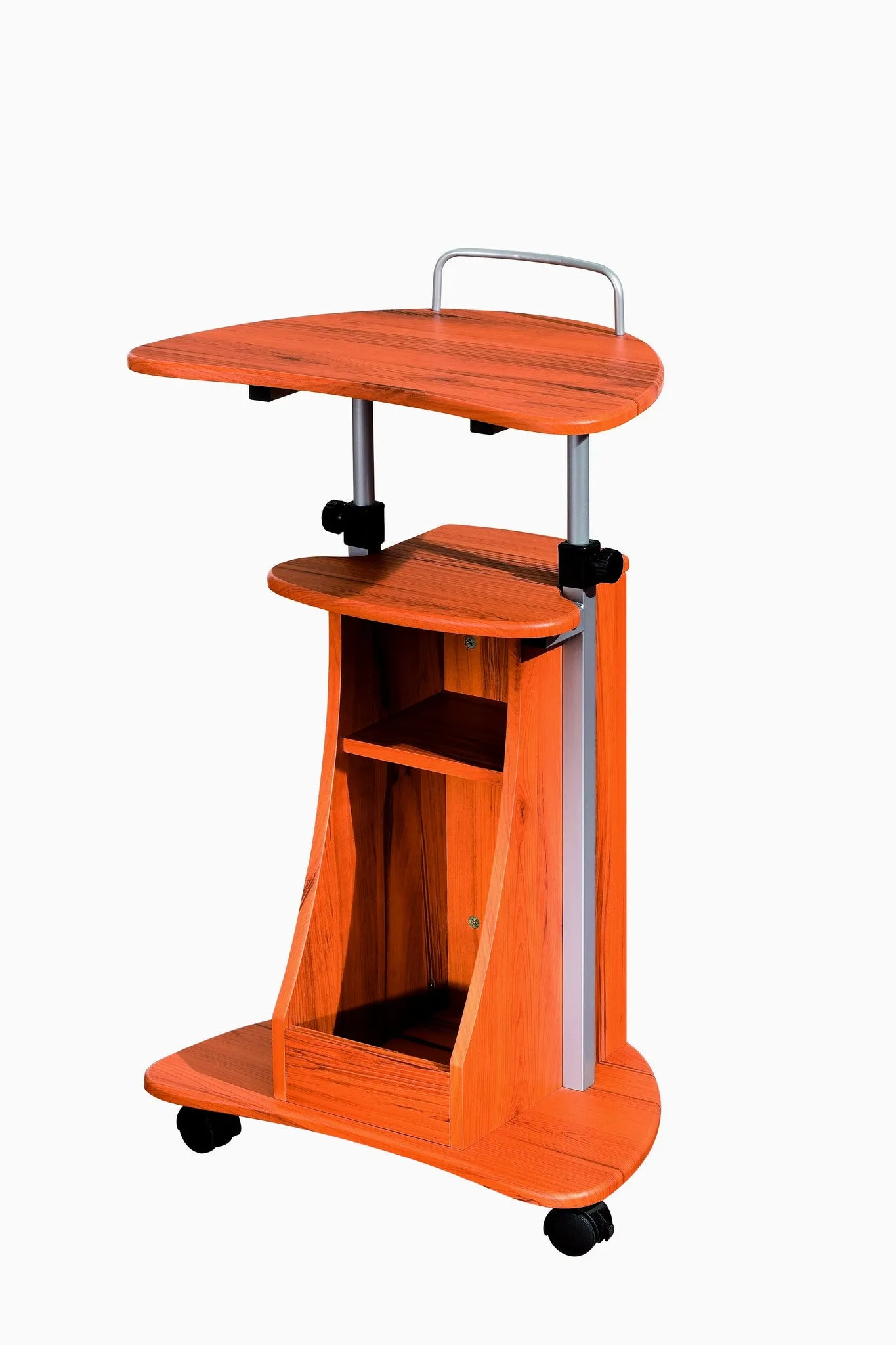 Techni Mobili Modern Rolling Laptop Cart with Storage