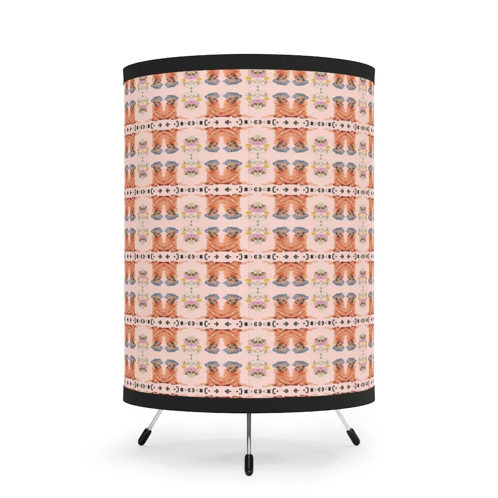Tripod Lamp with High-Res Printed Shade, US\CA plug