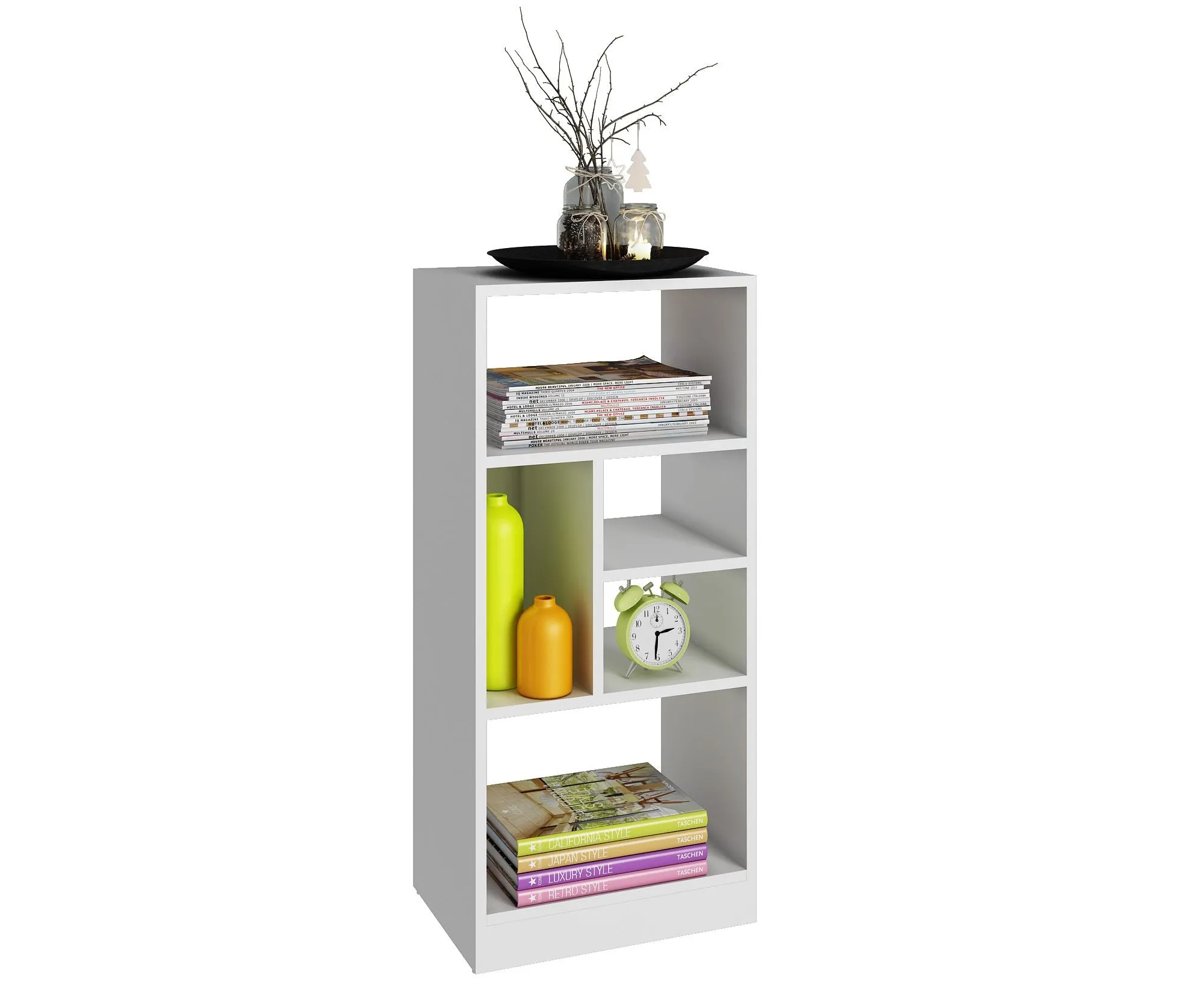 Valenca Bookcase 2.0 with 5 shelves in White