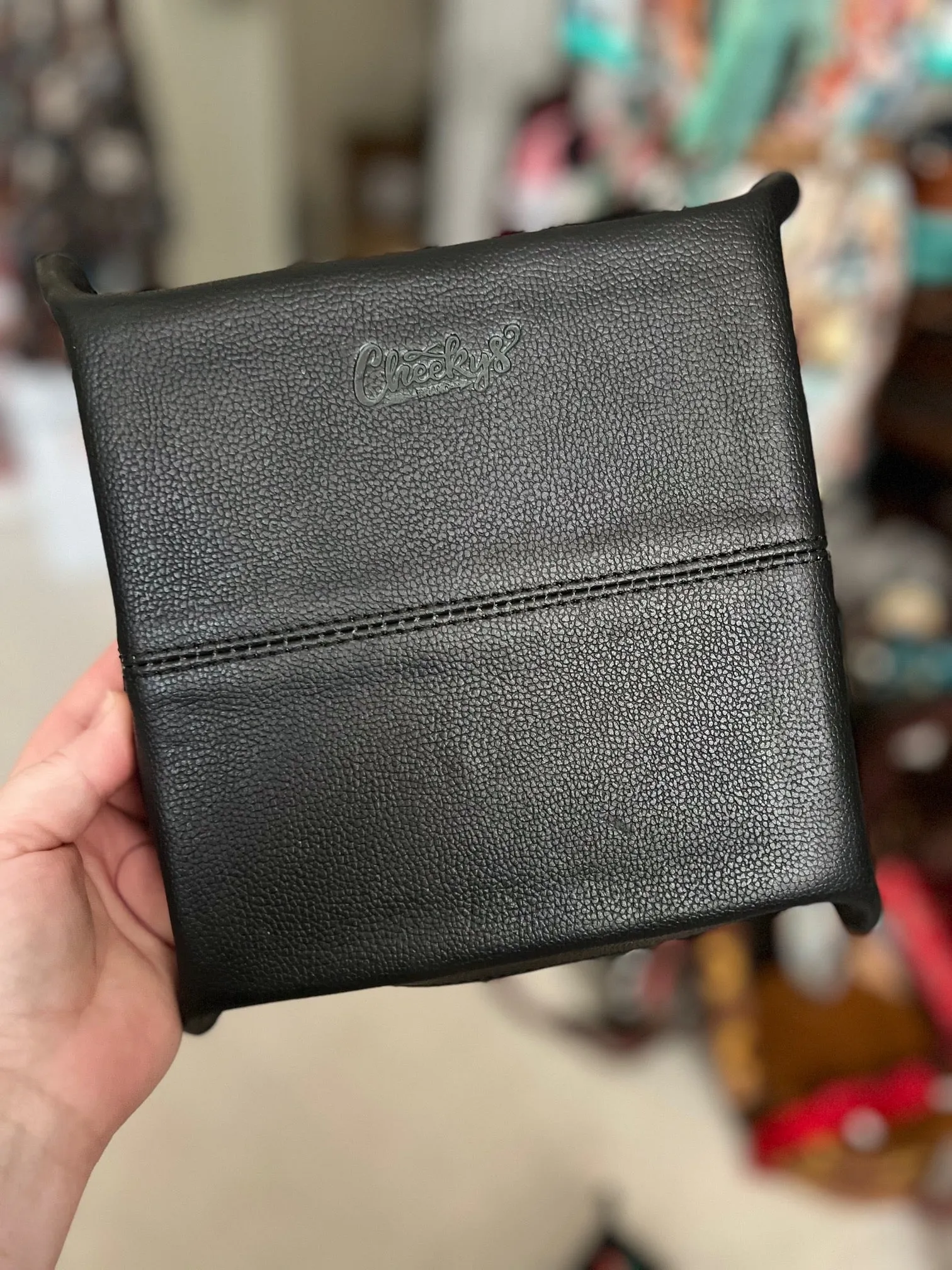 Western Southwest Square Leather Trays