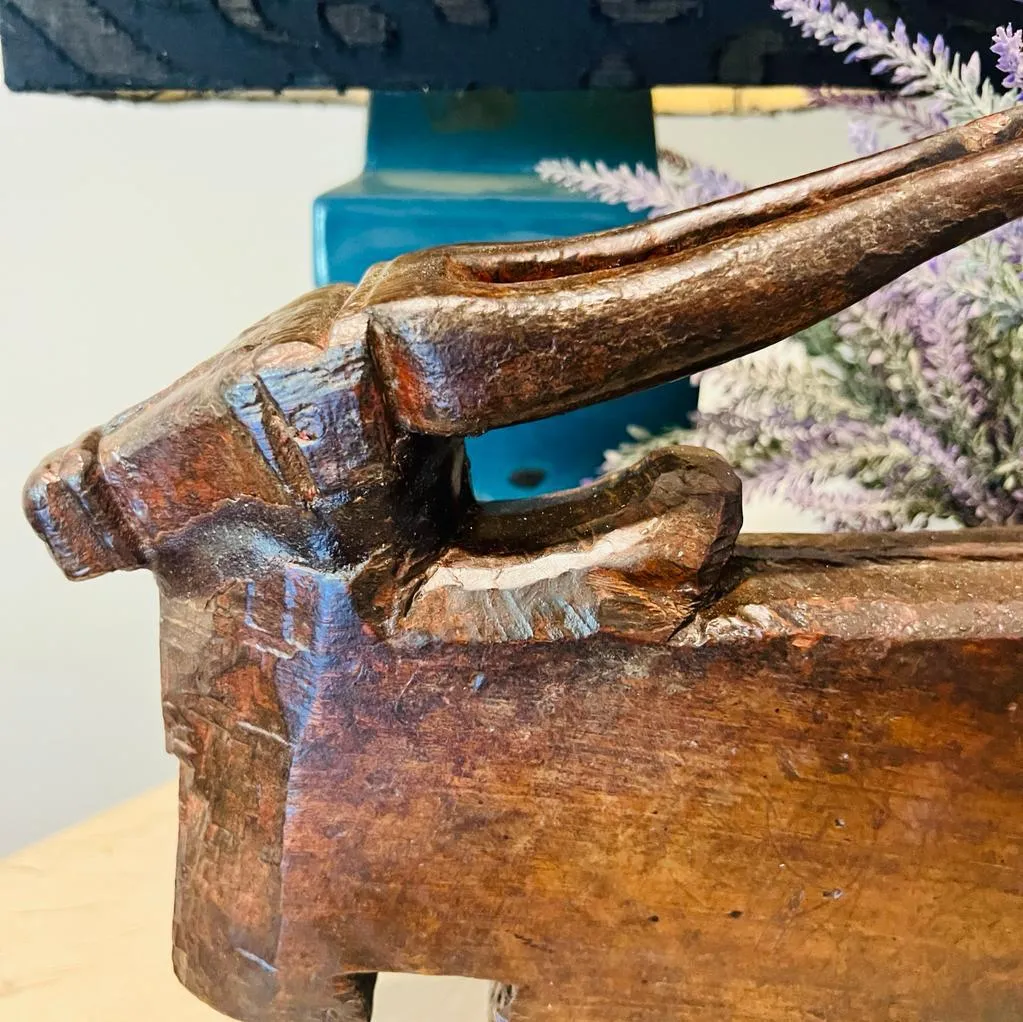 Wooden Nandi on a Stand
