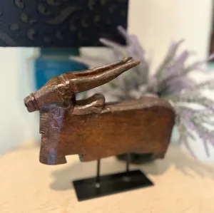 Wooden Nandi on a Stand