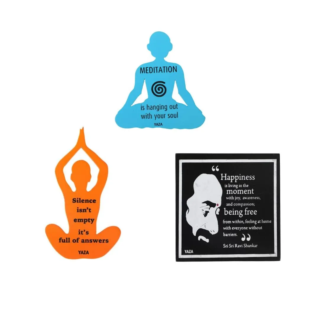 YAZA LIFESTYLE India Fridge Magnet Souvenir Spiritual India Positive Vibes Fridge Magnet Gifts Office Magnet Magnets for Refrigerator Home Fridge Decor Office Decor Kitchen Indian gifts for foreigners
