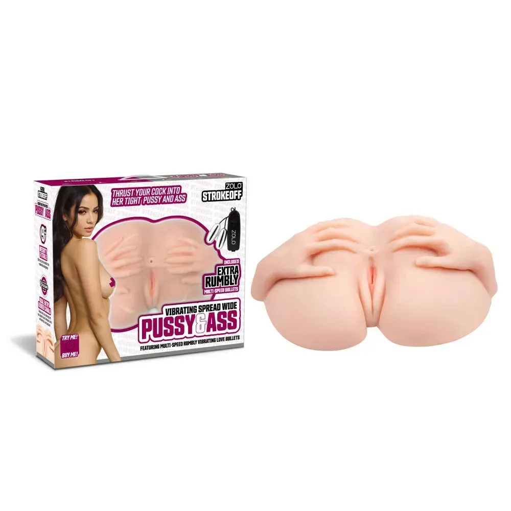 Zolo Stroke Off Vibrating Spread Wide Pussy & Ass